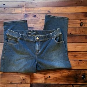 Lane Bryant Genius Fit Denim Capri Pants, Size 24